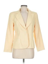 Moda International Women Ivory Blazer 8 Petites