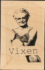 Endless Creations Vixen Elderly Lady Rubber Stamp
