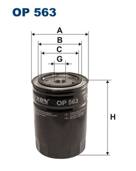 ÖLfilter Filtron OP 563 Anschraubfilter FüR Ford 911 Rover GAZ Alfa Lancia GFR 2-image