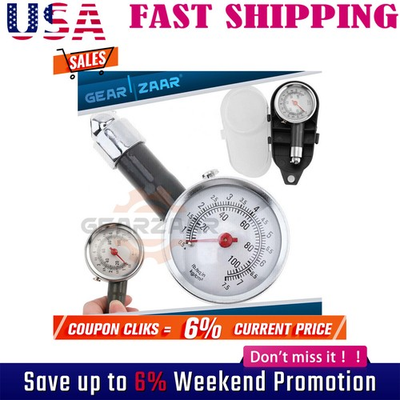 #ad Professional Car Tire Tyre Pressure Gauge Air Measurement Psi Bar Eqyjslklquhxyd $3.75