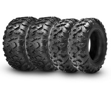 Full Set 4 25x8-12 25x10-12 ATV Tires UTV All Terrain 6Ply Heavy Duty Tubeless