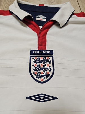 ENGLAND 2003 2005 HOME FOOTBALL SHIRT SOCCER JERSEY TWO SIDES S