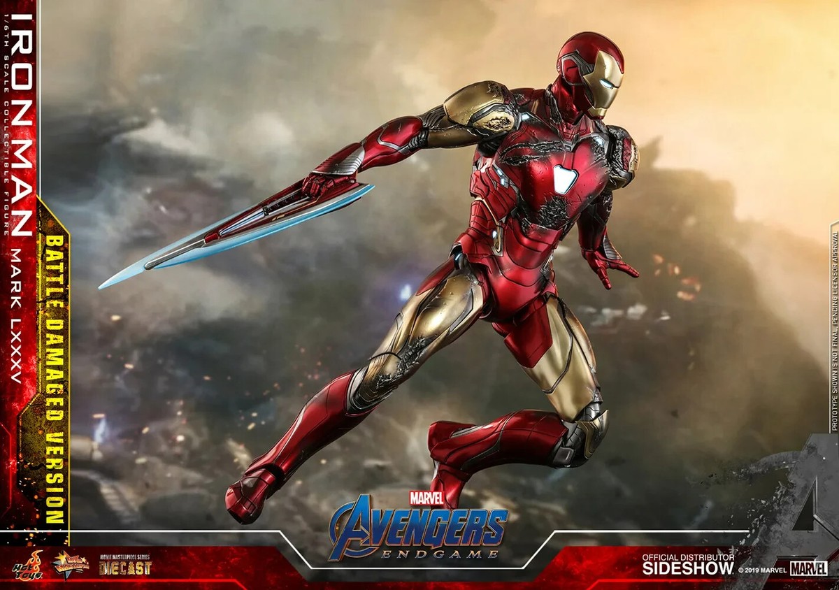 Iron Man LXXXV battle damaged Endgame Hot Toys MMS543-D33 1 Iron Man LXXXV battle damaged Endgame Hot Toys MMS543-D33 1
