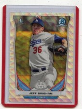 2014 BOWMAN CHROME #CDP66 JEFF BRIGHAM 