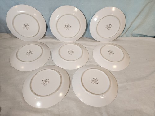 NORITAKE PROGRESSION Up-Sa Daisy Salad Plates, Set of 8 NICE! - Picture 9 of 16