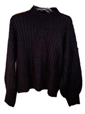 Vince Camuto Women's Warm Cozy Pullover Crew Neck Cable knit Sweater Size XL
