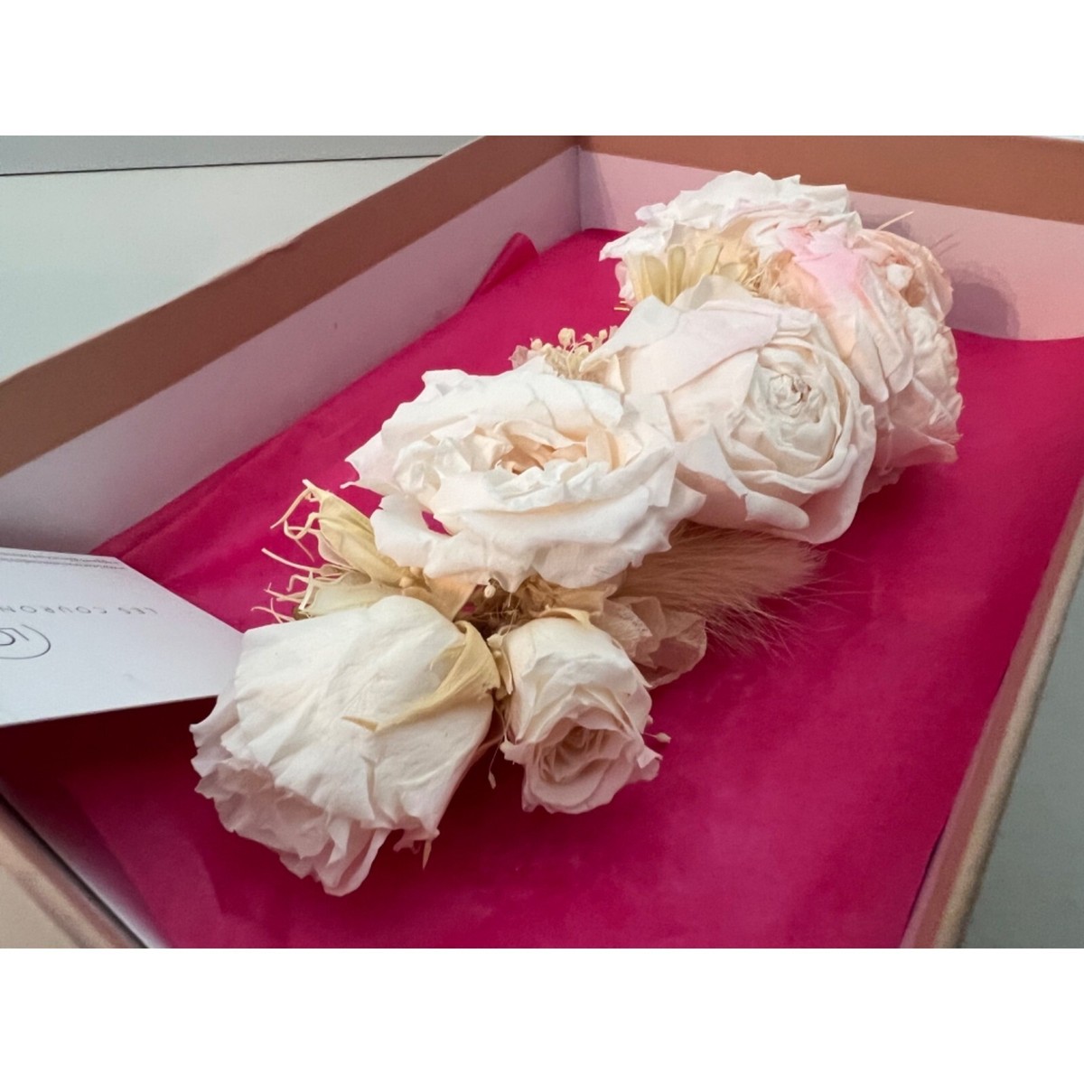 BHLDN x Les Couronnes de Victoire Preserved Floral Hair Comb Wedding Headpiece Combs | Les Couronnes de Victoire main image 3