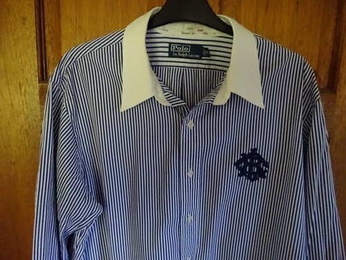 Ralph Lauren Dark Blue & White Striped Shirt XL