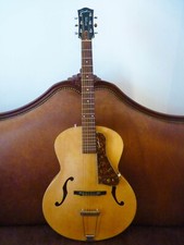Early Godin 5th Avenue Sg Sf Acoustic Jazz Guitar.free Case, Clipon Pickup+tuner