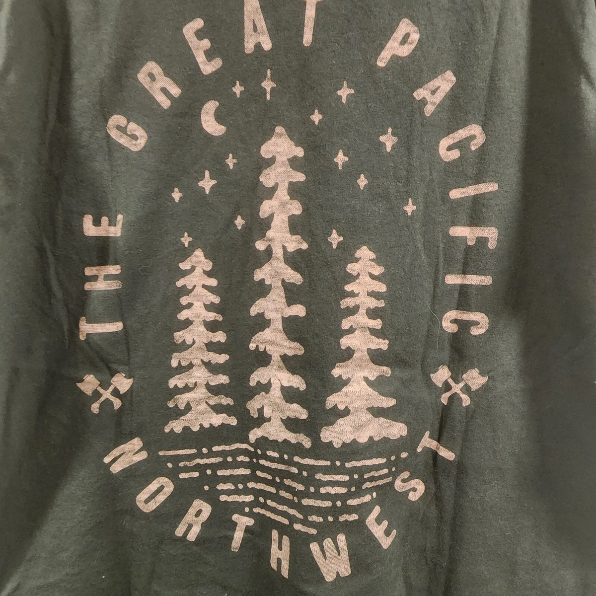 Dark green graphic tee sales