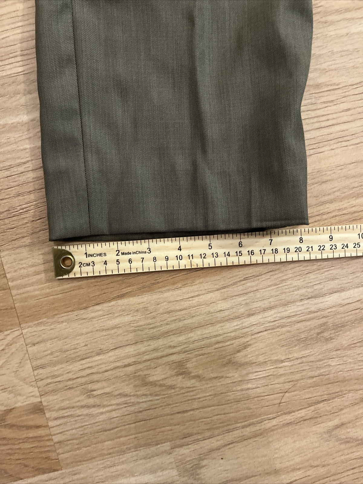 Pantalon De Vestir Perry Ellis Para Hombre Frente Plano Casual Talla 38X29