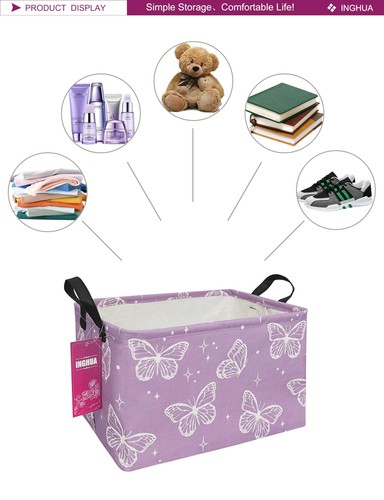 Rectangular Storage Basket Fabric Organizer Bin For Toysbooksclothesgiftspets Fo - Picture 3 of 7
