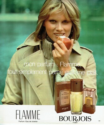  advertising 0522 1976 Flame simply ..Bourjois perfu