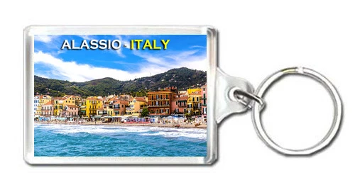 ALASSIO ITALY KEYRING SOUVENIR LLAVERO