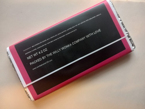 Willy Wonka Chocolate Bar w/Golden Ticket (Chocolate Included) (1 bar w/Order) - Picture 3 of 5