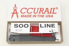 HO Accurail Soo Line Historical Society 50' 7-Post Box Car SOO 17444 White Kit