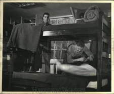 1945 Press Photo US Army Air Forces men at Curtiss Wright training school