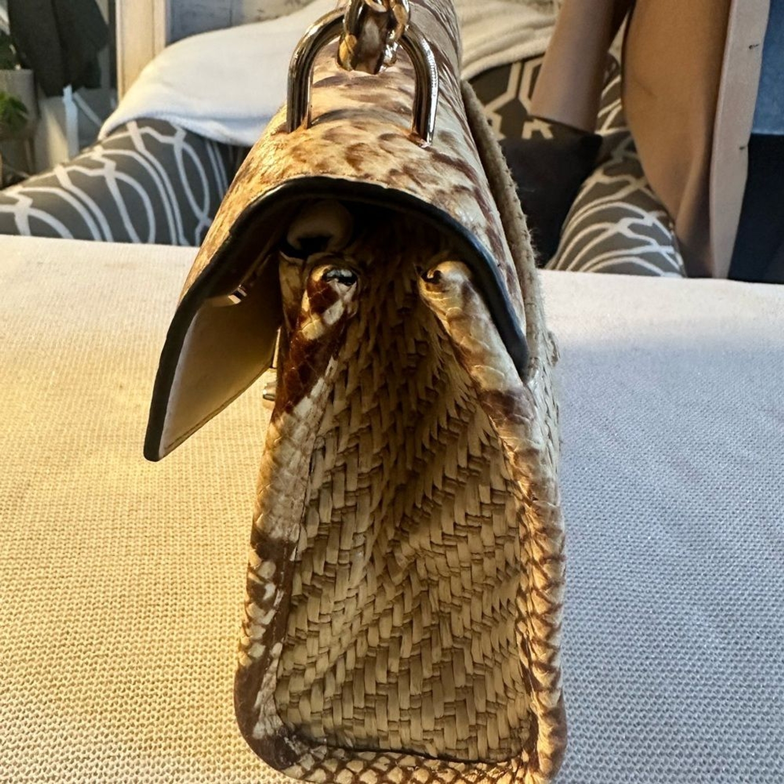 Michael Kors Straw Python Capsule Rose Bag. Pre-l… - image 10