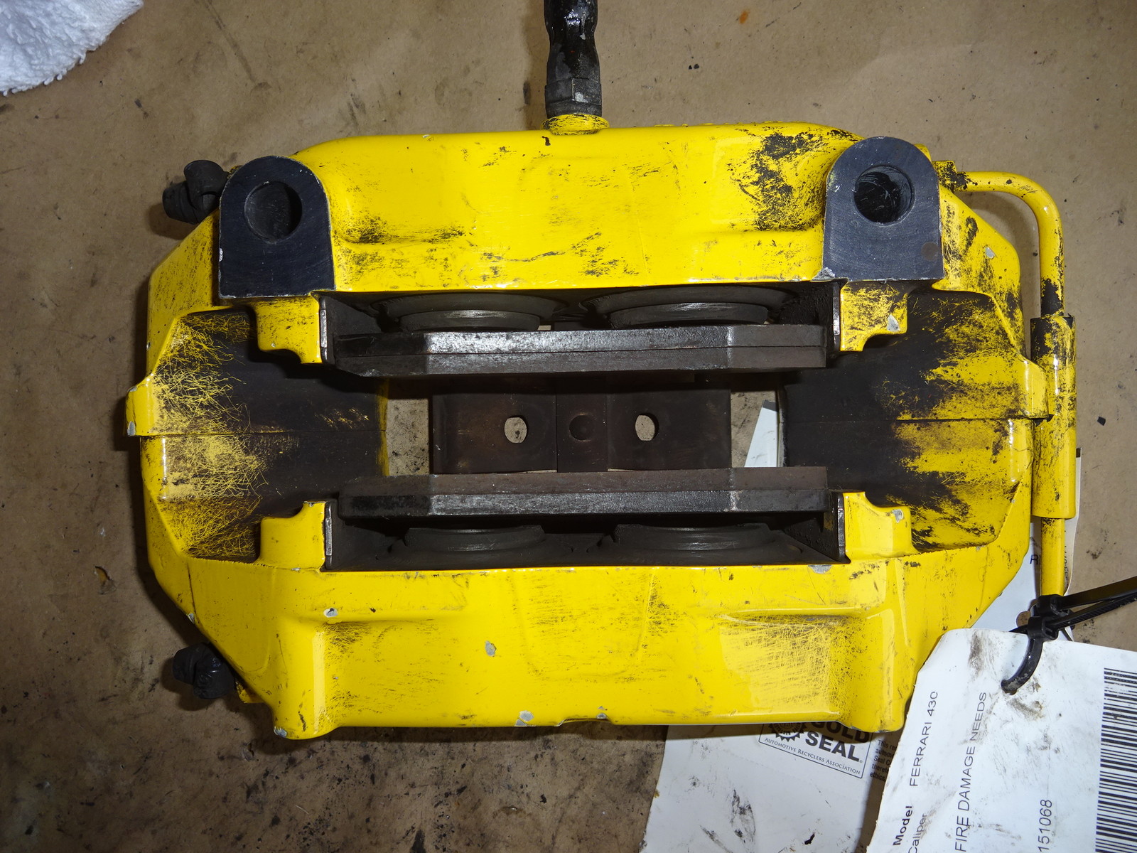 Ferrari 360 / 430 - LH Left Rear Brake Caliper (Yellow) # 228017