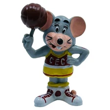 Vintage 1986 Showbiz Pizza Time Chuck E Cheese Collectible Basketball PVC Figure