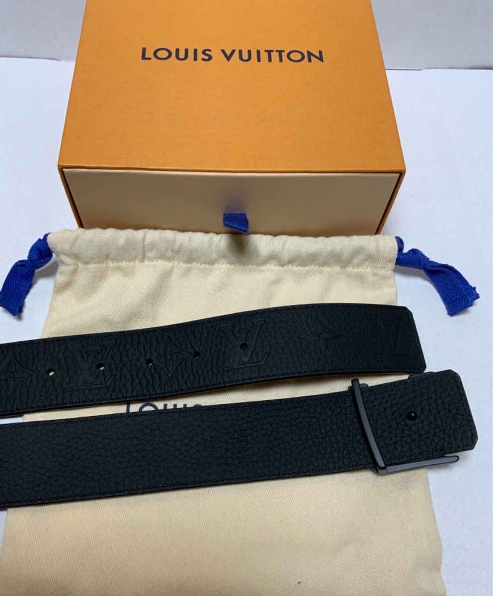 Louis Vuitton ブラックレザーベルト 42/105 ベルト・LV シティ ピン 35MM その他のレザー｜ルイ・ヴィトン