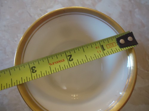 Lenox Ramekin Liner(s) 1221/T17 Gold Mark 3 3/8" X 1 3/4" with 2 1/2" Base - Picture 5 of 7