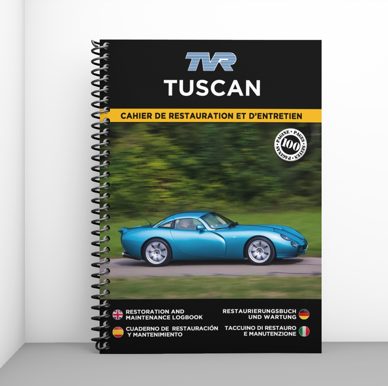 Cahier de restauration TVR Tuscan pour suivi entretien de votre voiture de sport