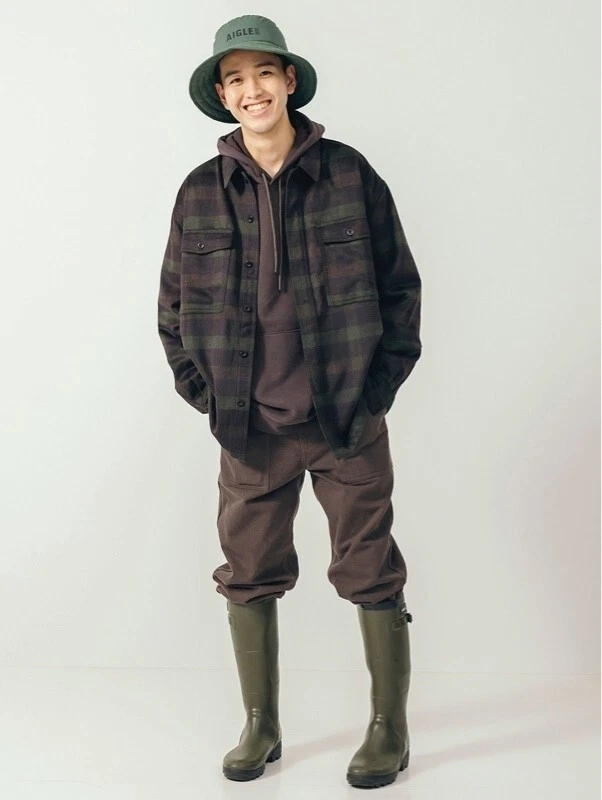 Aigle Oversized Warm Fleece Overshirt Jacket Men's Size: S / EU 44-46