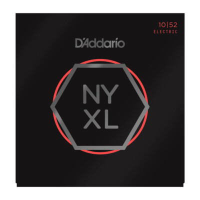 Three sets of D'Addario NYXL1052 Electric Guitar Strings;  (3-Pack) gauges 10-52