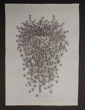 Jacques Hnizdovsky, Asparagus Fern, Woodcut, 1975 