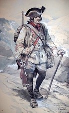 Original Watercolor by George Conrad circa 1900 Militaria War 1st Empire