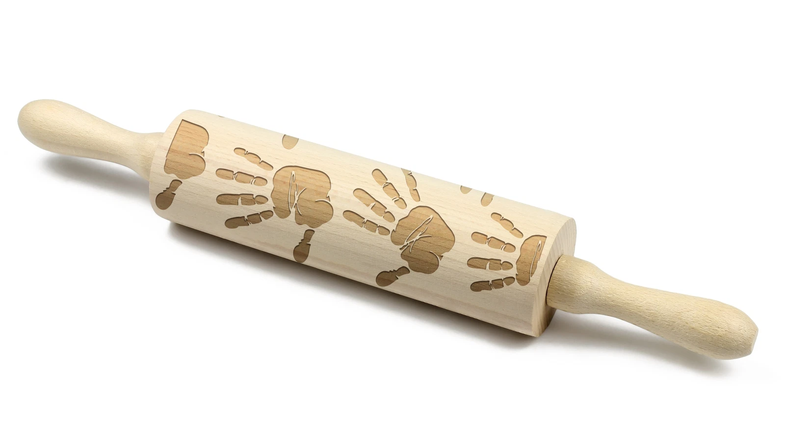 Handprint Rolling Pin Art-Dog
