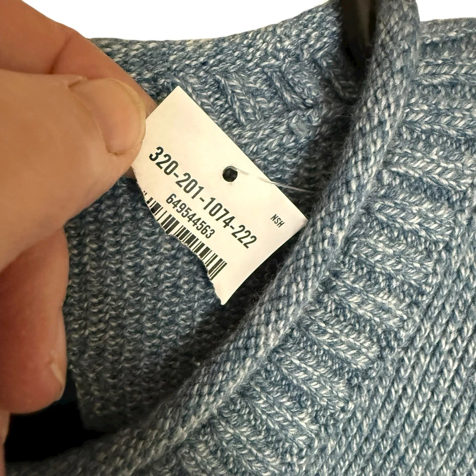 Suéter Hollister Cuello Redondo Para Hombre Azul Talla Grande Preppy Prep Nuevo Con Etiquetas Foto 3 de 4