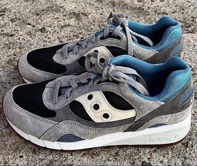 Saucony Shadow 6000 MENS  8.5 Suede Blue Gray Black FAST SHIPPING