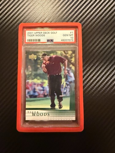 2001 Upper Deck Golf Tiger Woods #1 RC PSA 10 Gem Mint HOF Masters