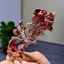 109G Rare!! iridescent Native Copper crystal mineral specimen