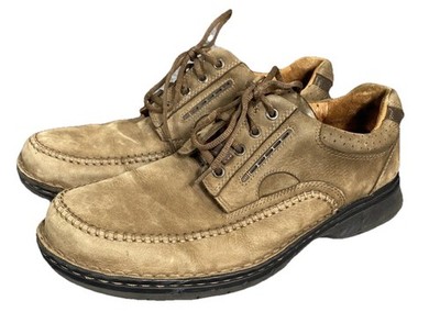 Unstructured By Clarks Leather Shoes Men s 10.5 Light Brown Lace Up Y2K