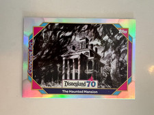 2025 Topps Disneyland 70th Anniversary #124 The Haunted Mansion RAINBOW FOIL Art