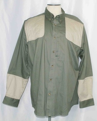 Gander Mountain Guide Series Padded Shooting Hunting Button Shirt Mens Size XL