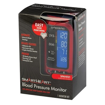 Adult Cuff Arm Home Automatic Digital Blood Pressure Monitor 1-Tube Black 1 E...