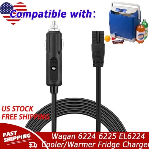 12V Car Adapter Charger Power For Wagan 6224 6225 EL6224 Cooler/Warmer Fridge