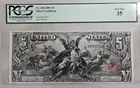 $5 1896 Small Red Silver Certificates 268 PCGS 35