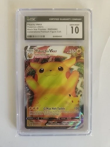 Pikachu VMAX SWSH062 – CGC 10 GEM MINT – 2021 English Black Star