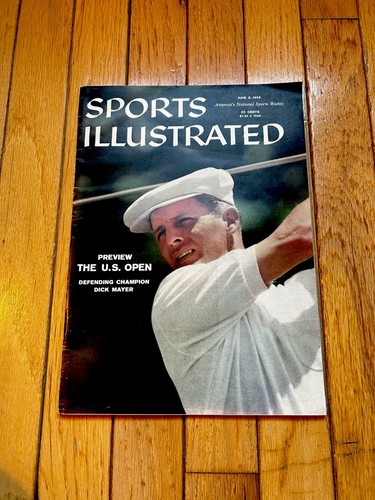 6/9/58 NEWSSTAND Sports Illustrated Preview Of U.S. Open Dick Mayer EX! - Picture 1 of 4