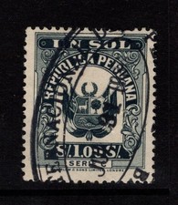 Peru 1930s Series C 1S Revenue Used - S55878