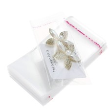 200 Pcs 2"x3" Clear Cellophane Plastic Bags Resealable Self-Sealing Cello Bags