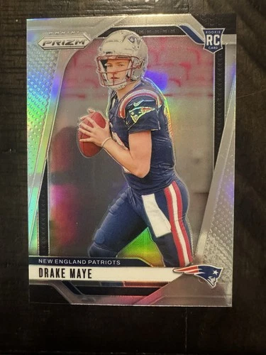 2024 Panini Prizm - Rookies Drake Maye #329 Silver Prizm (RC)