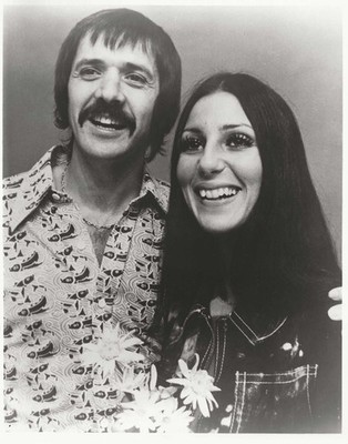 Sonny & Cher, B&W 8x10 Photo, The Early Days, NMint, Rare