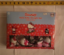 Hello Kitty indoor String Lights vintage Christmas Holiday Sanrio Set 7.5ft