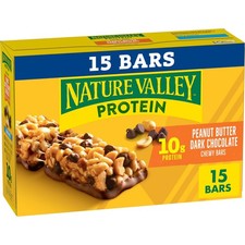 Nature Valley Protein Chewy Bars Peanut Butter Dark Chocolate 15 Bars 21.3 oz